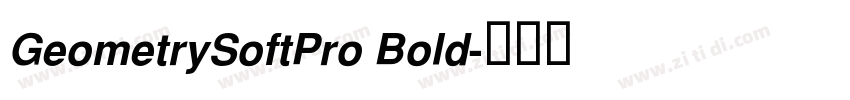 GeometrySoftPro Bold字体转换